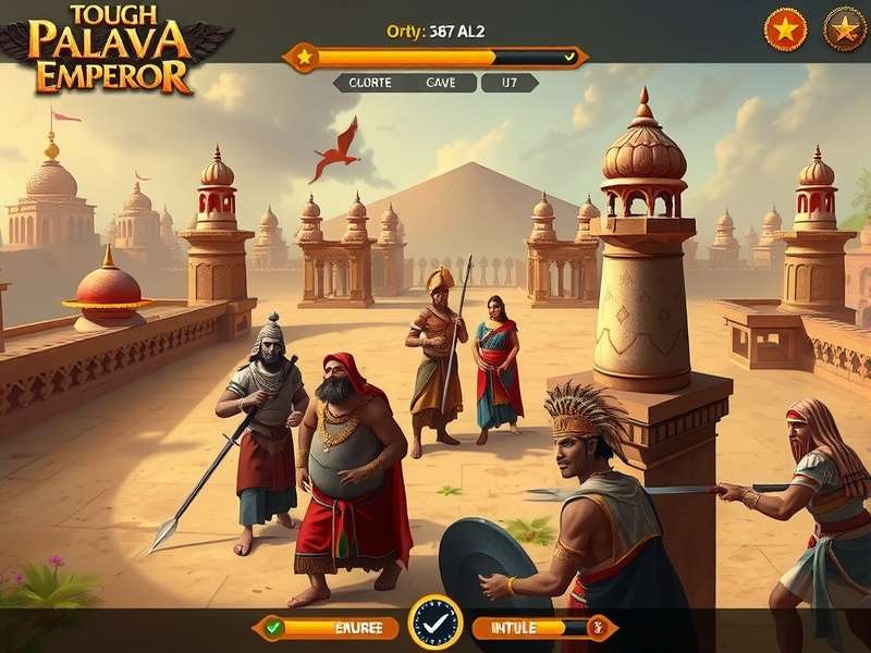 Tough Pallava Emperor cultural elements and architecture